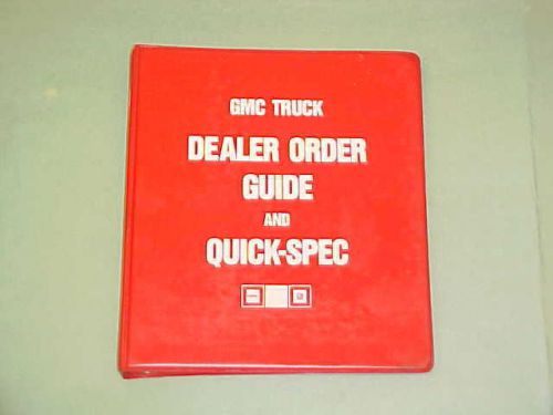 1987 gmc jimmy suburban r/v pickup truck dealer album order guide 87