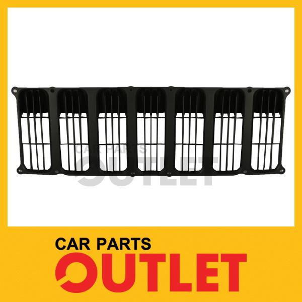 07 08 jeep patriot front grille ch1200308 mat black cross bar grid insert sport