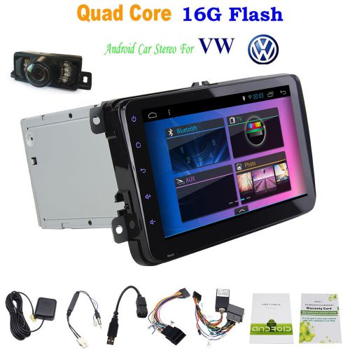 8&#034; 1080p car stereo android 4.4 gps navi radio canbus for vw tiguan golf+camera