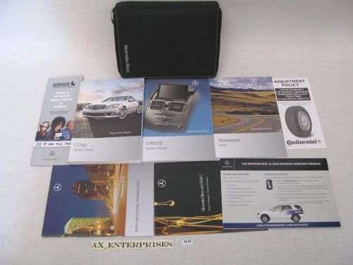 2010 mercedes c class c300 c350 c63 owners manuals set + navigation book # a173