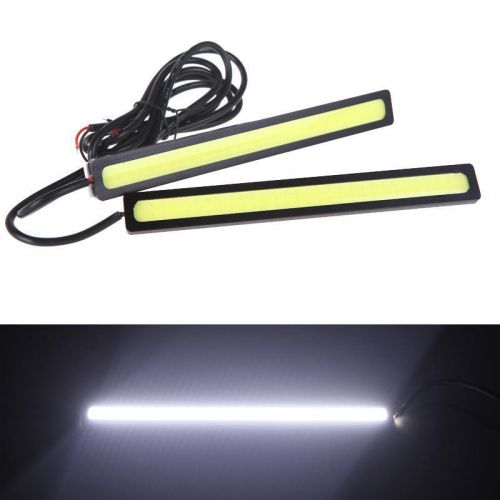 2pcs super white waterproof cob 12v 14cm led lights as drl fog driving light new