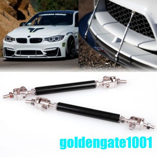 Black adjustable car frame bumper protector splitter rod support for nossan gg