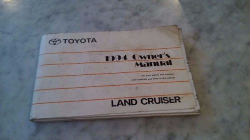 1994 &#039;94 toyota landcruiser land cruiser oem glovebox owners manual