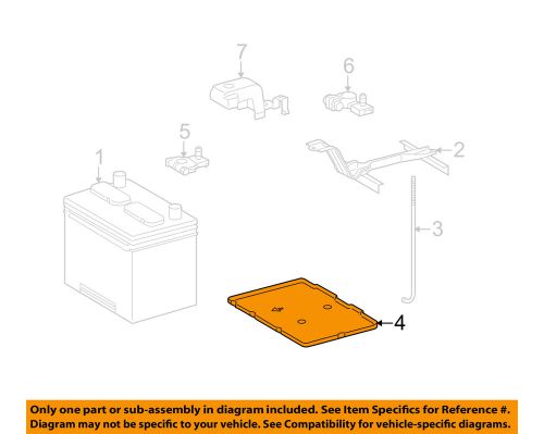 Lexus toyota oem 10-15 rx350 3.5l-v6-battery tray 7443148051