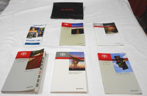 2013 toyota fj cruiser owner manual 6/pc.set.+audio display &amp;toyota factory case