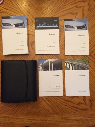 2013 lexus gs350 with navigation system complete set owner&#039;s manual