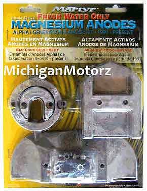 Mercruiser anode kit, alpha i - gen ii - magnesium, fresh water - cmalphakitm