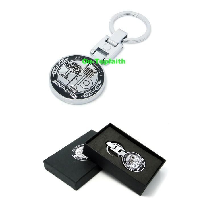 Pendant keychain key chain ring chrome for c g e s r m a 63 55 amg