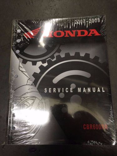 Honda cbr600rr service manual 2007-2008 (new &amp; sealed)