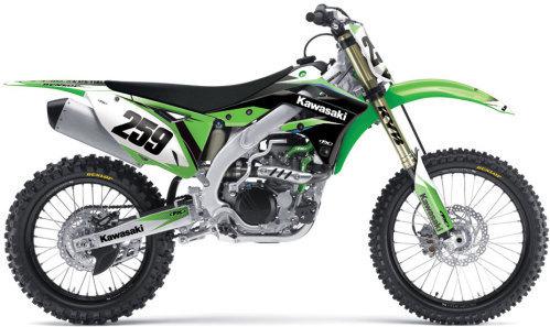 Factory effex evo 10 graphics kawasaki kxf 250 kx250f kxf250 09 10 11 12 new