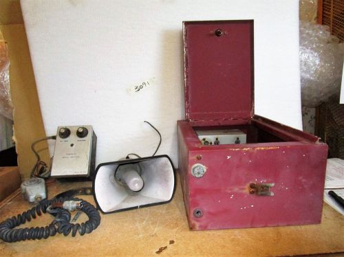 Speaker pa system transistor model bt-20a 1965 ihc model 00-8190 hook &amp; ladder