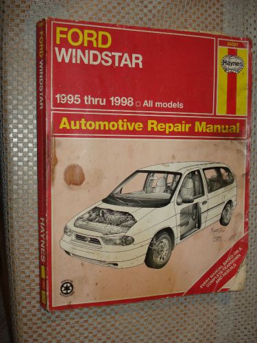 1995-1998 ford windstar van shop manual service book 1996 1997 haynes