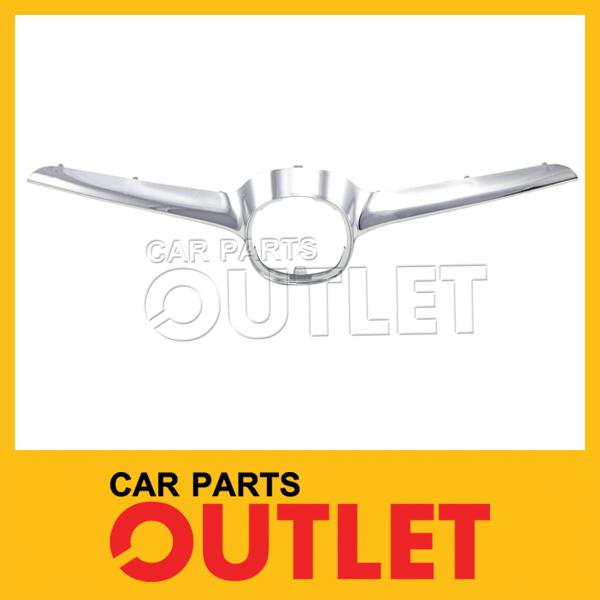 04 05 acura tsx front grille outer molding center bar chrome plastic w/o emblem