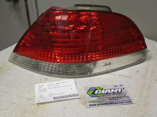 06 07 08 bmw 750i passenger taillight quarter panel mounted clear lens