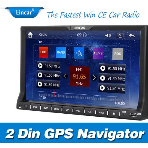 Eincar hd 7&#034; 2 din car gps navigation dvd player bluetooth radio stereo ipod+map