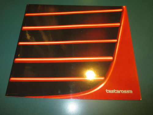 Ferrari 1984 testarossa sales brochure prospekt 329/84