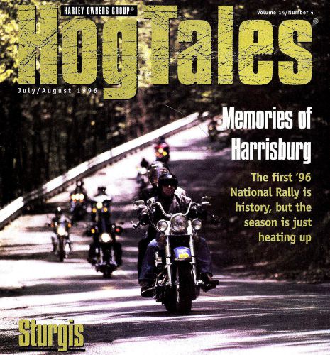 1996 jul/aug harley hog tales magazine-1971 fx super glide-sturgis-harrisburg-oz