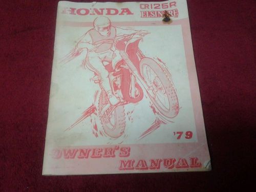 Original hondà cr125r elsinore owners manual. good condition for its age