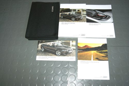 2011 audi a5 cabriolet owners manual - set (w/navigation manual)