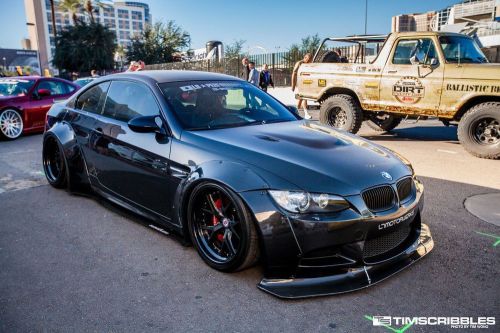 Bmw 3 e92 e93 m3 rocket bunny body kit fender flares + front bumper spoiler