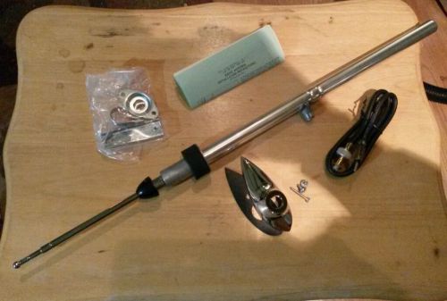 New 1957 1956 chevrolet radio antenna &amp; hardware~hardtop sedan conv wagon nomad