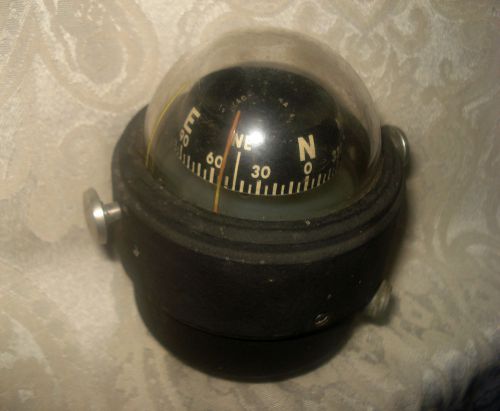 Vntg. airguide nautical ship&#039;s compass marine/ maritime metal base chicago usa