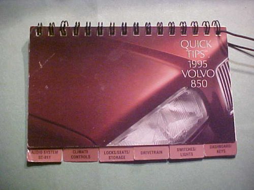 Quick tips 1995 volvo 850 car manual