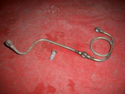 Volvo penta  aq 140 four cylinder side draft carburetors fuel line