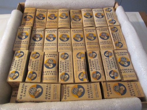 Nos vintage g.e. mazda lamps - large lot of 98 individual boxes of 10, #365