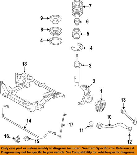 Bmw oem 09-10 535i xdrive front-lower ball joint 31126779840