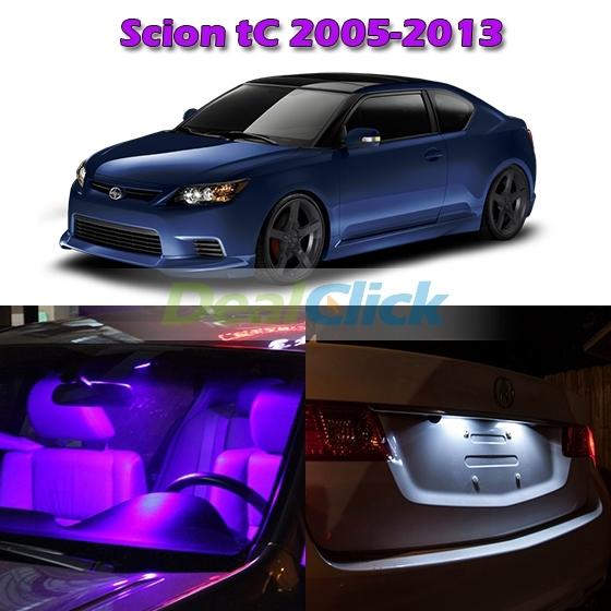 6 bright pink led light lamp bulb interior package deal for scion tc 2005-2013