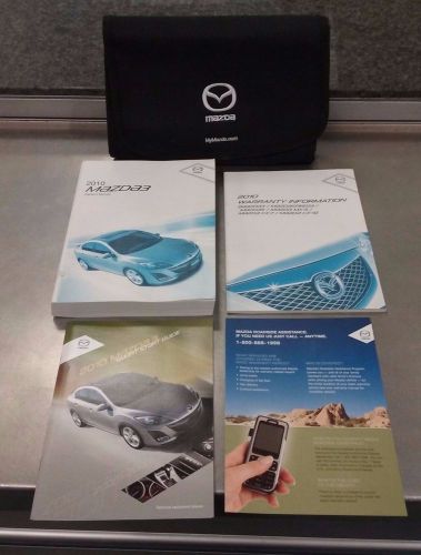 2010 mazda 3 owner&#039;s manual kit with case