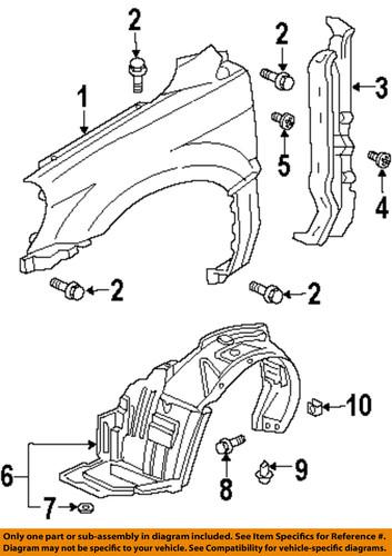 Honda oem 74101s9va00 fender liner