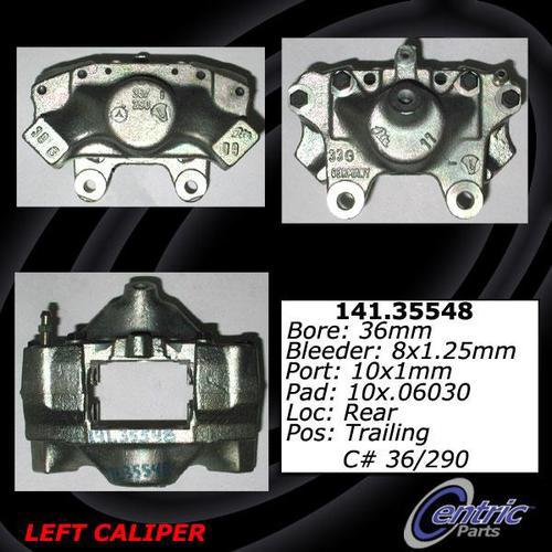 Centric 141.35548 rear brake caliper-premium semi-loaded caliper