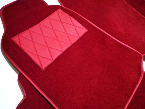 Prem. dark red vel. mat set for lamborghini espada s3