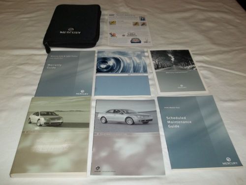 2006 mercury milan owner manual 8/pc.set &amp; black mercury zippered factory case