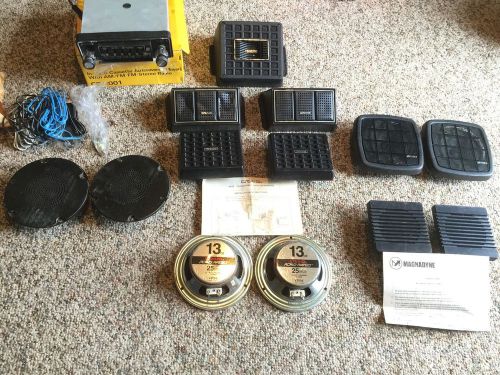 Huge lot of vintage car stereo with 8 track -would be great for your classic car