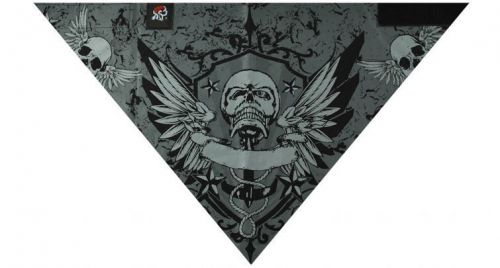 Zan headgear 3 in 1 headband square pattern pirate crest