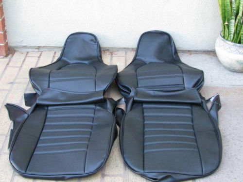 Porsche 924 944 76-84 seat kit german vinyl new upholstery black new beautiful