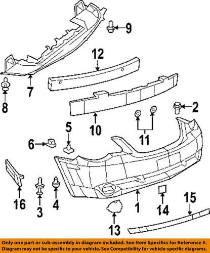 Chrysler oem 5116034ac front bumper-closure panel