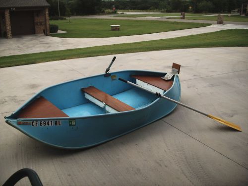 Sandy k enterprises porta-bote ii folding boat w/oars and motor mount nice shape