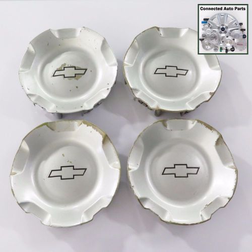 Set of 4 silverado tahoe suburban 20&#034; wheel center cap oem 9595152 silver z-005