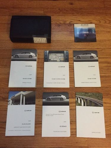 2009 lexus gs460 gs350 owners manual with navigation manual &#034;free u.s. shipping&#034;