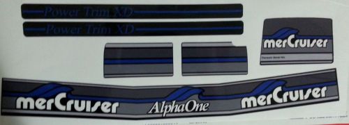 Mercruiser the new blue alpha two gen 2 decals w/ blue rams sticker set