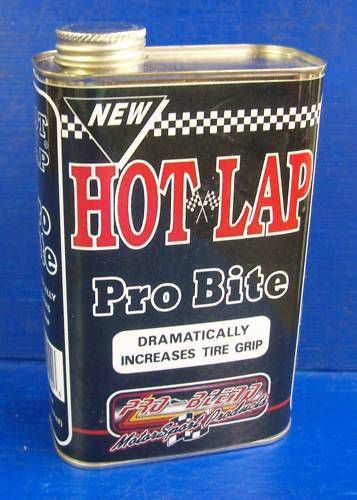 Hotlap pro bite tire prep conditioner go kart racing