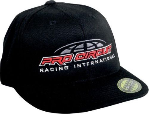 Pro circuit international mens flexfit hat black/red lg/xl