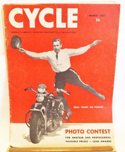 Cycle magazine march &#039;1951 british &#039;51 models, mustang road test, big bear, etc