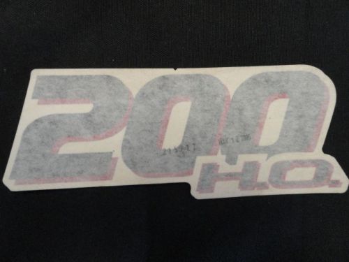 Evinrude etec 200 h.o. decal 7&#034; x 2-3/4&#034; marine boat