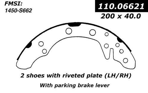 Centric 111.06621 brake pad or shoe, rear-preferred new brake shoes