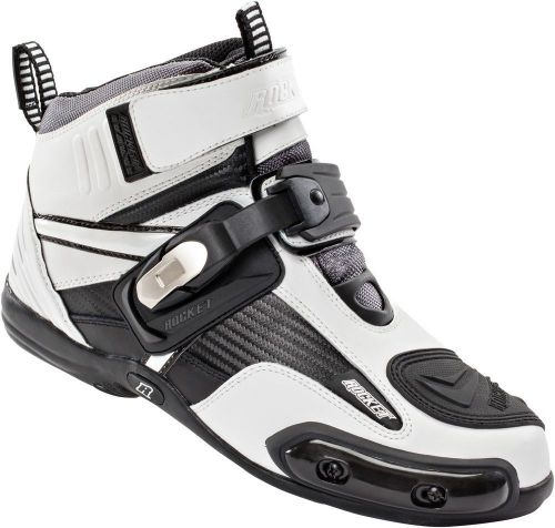 Joe rocket atomic motorcycle boot - white/black